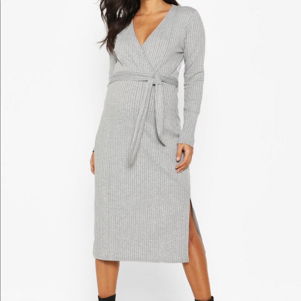 Maternity Boohoo Midi Dress